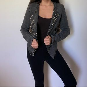 Rock & Roll Studded Denim Jacket